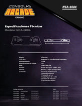 Consola Arcade Multijuegos Maquinita Gaming Nca-6084 Necnon - Adventure